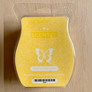 Scentsy Peach & White Amber Wax Bar
